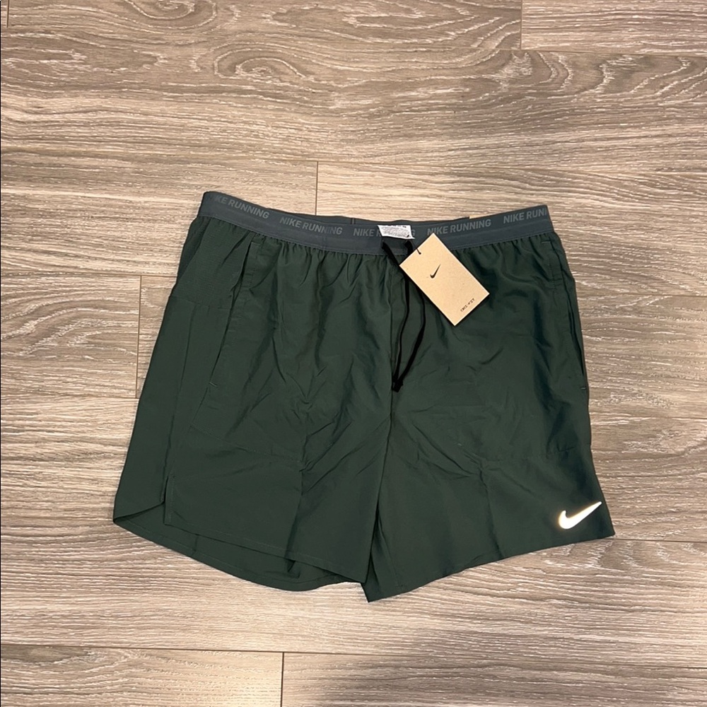 Nike Men's Green Running Shorts